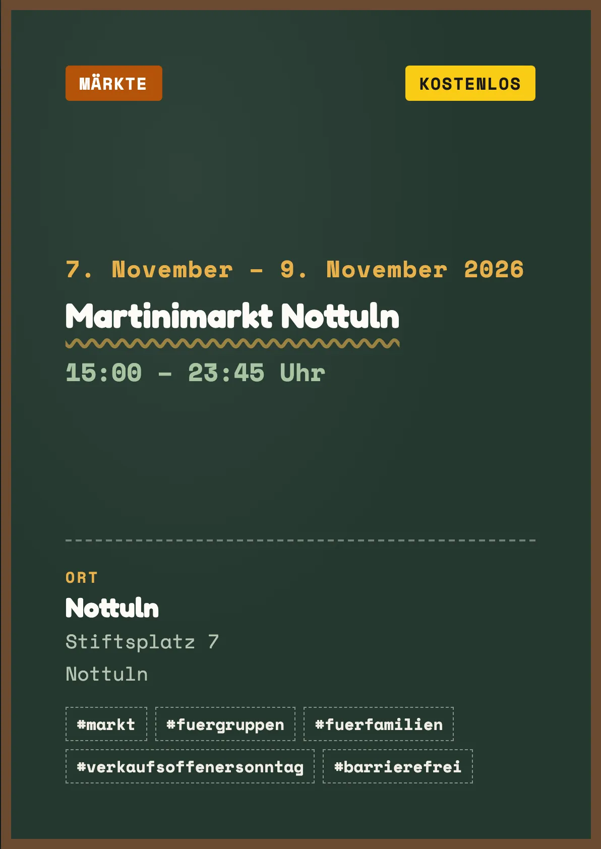 Veranstaltungsflyer
