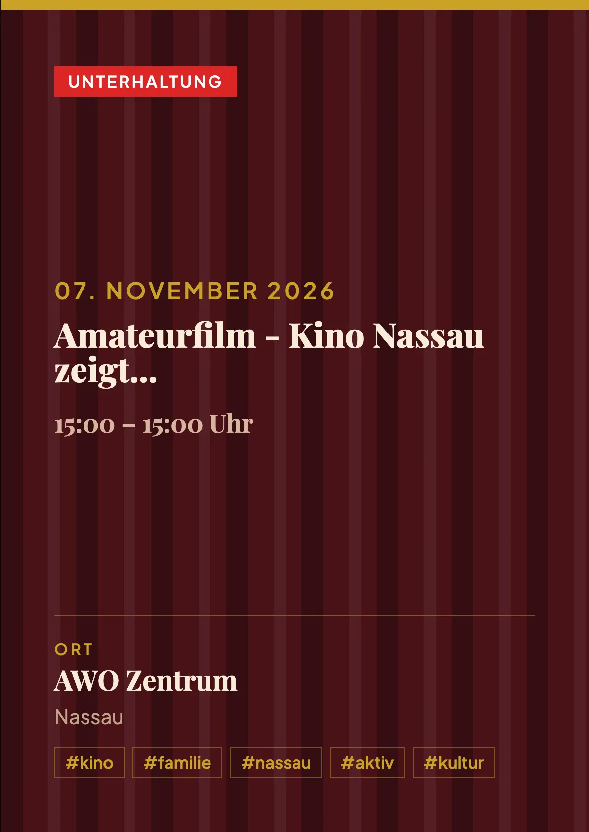 Veranstaltungsflyer