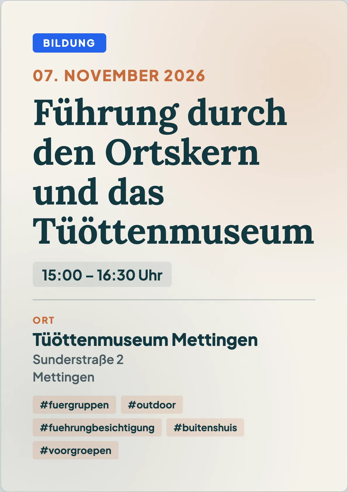 Veranstaltungsflyer