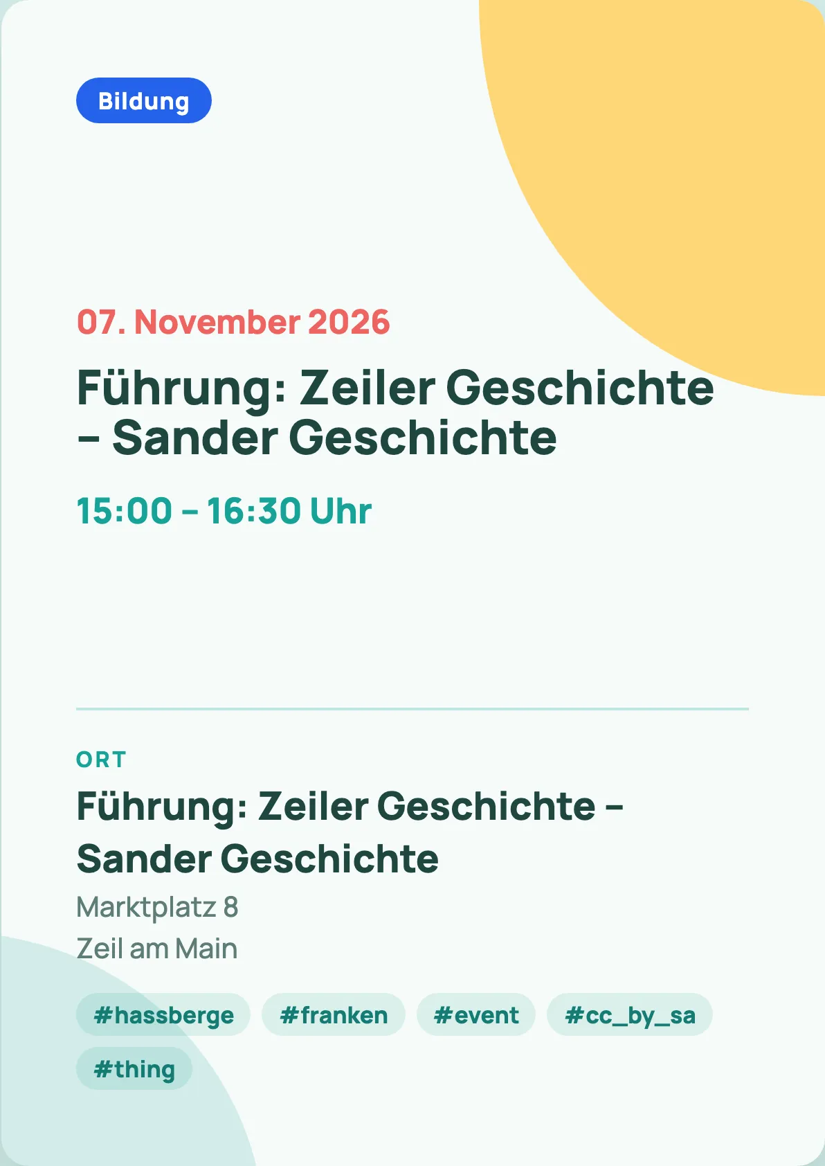 Veranstaltungsflyer