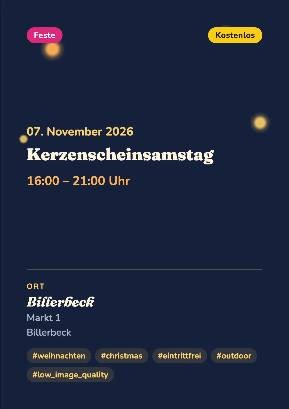 Veranstaltungsflyer