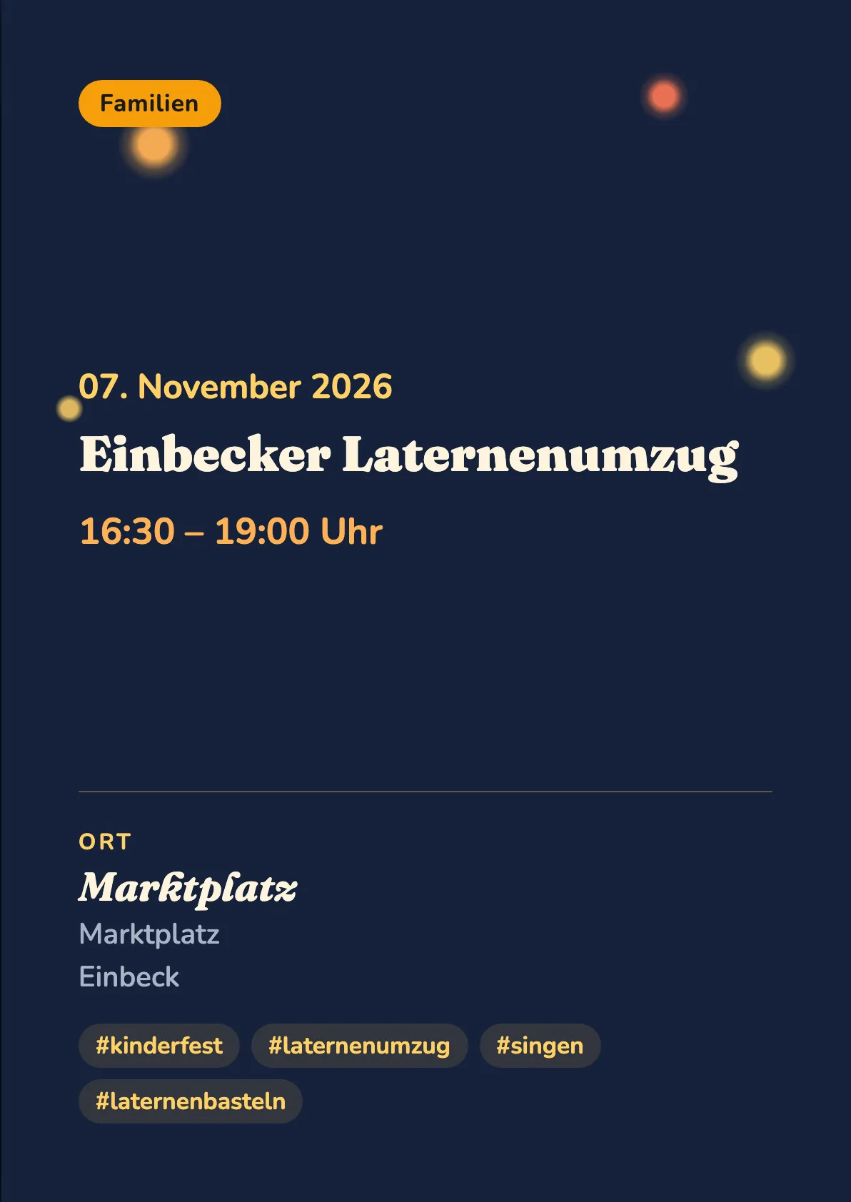 Veranstaltungsflyer