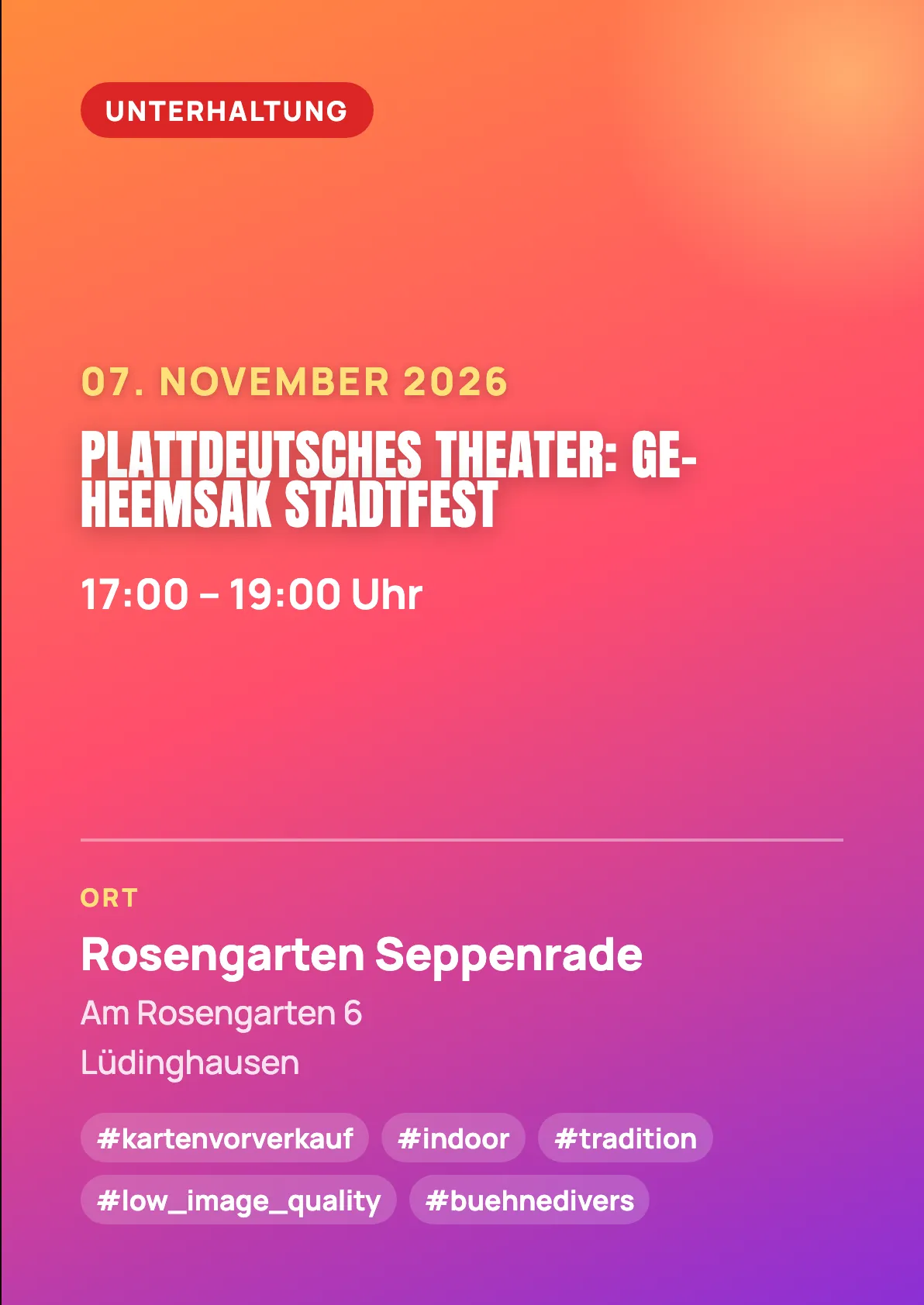 Veranstaltungsflyer