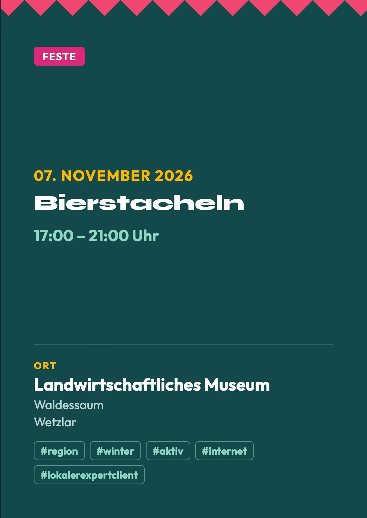 Veranstaltungsflyer