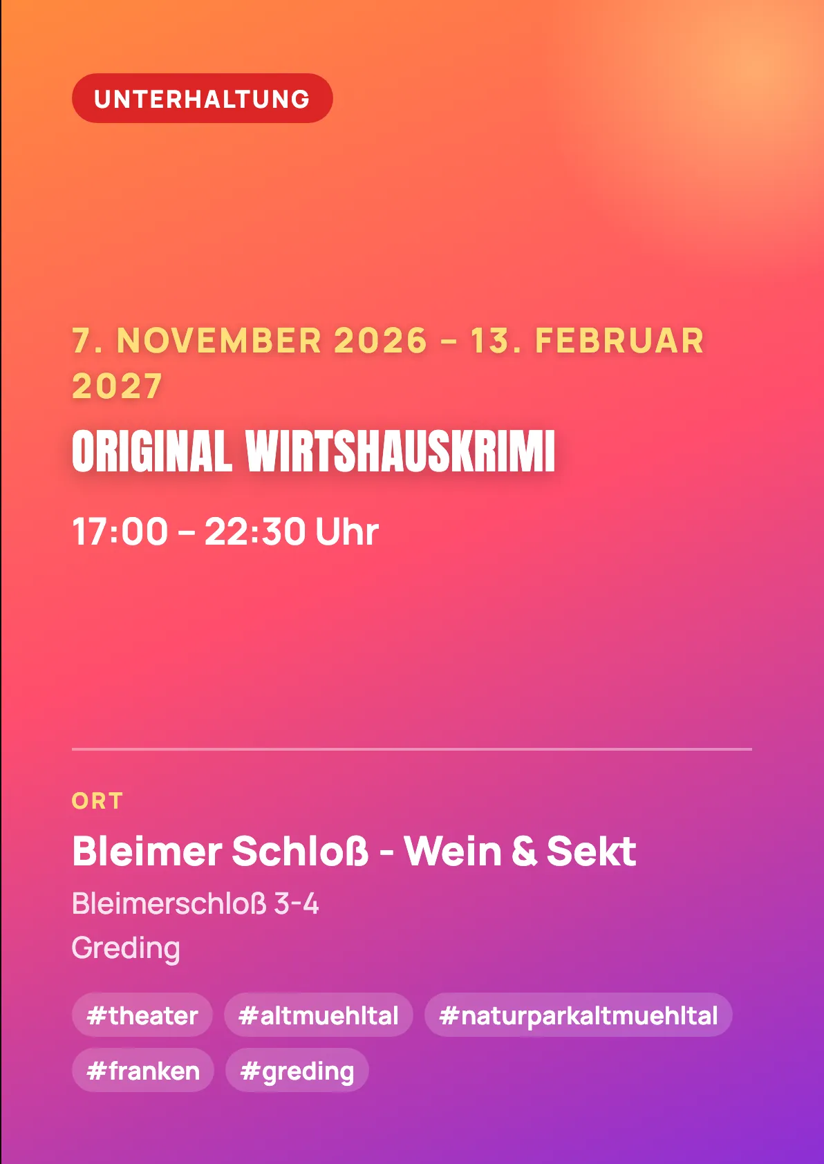 Veranstaltungsflyer