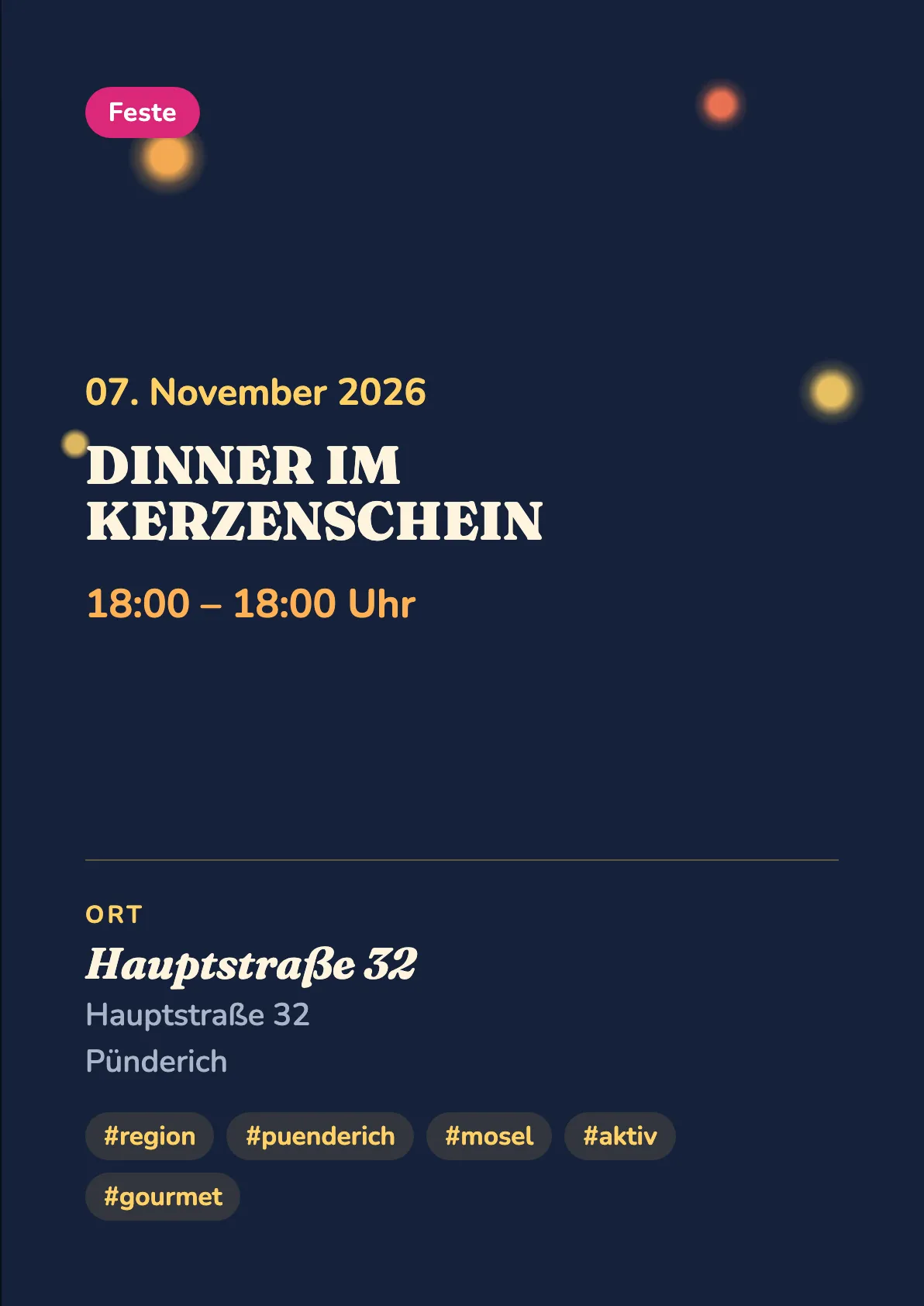 Veranstaltungsflyer