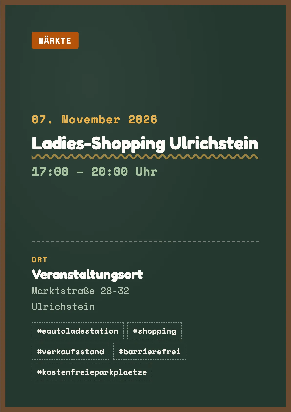 Veranstaltungsflyer