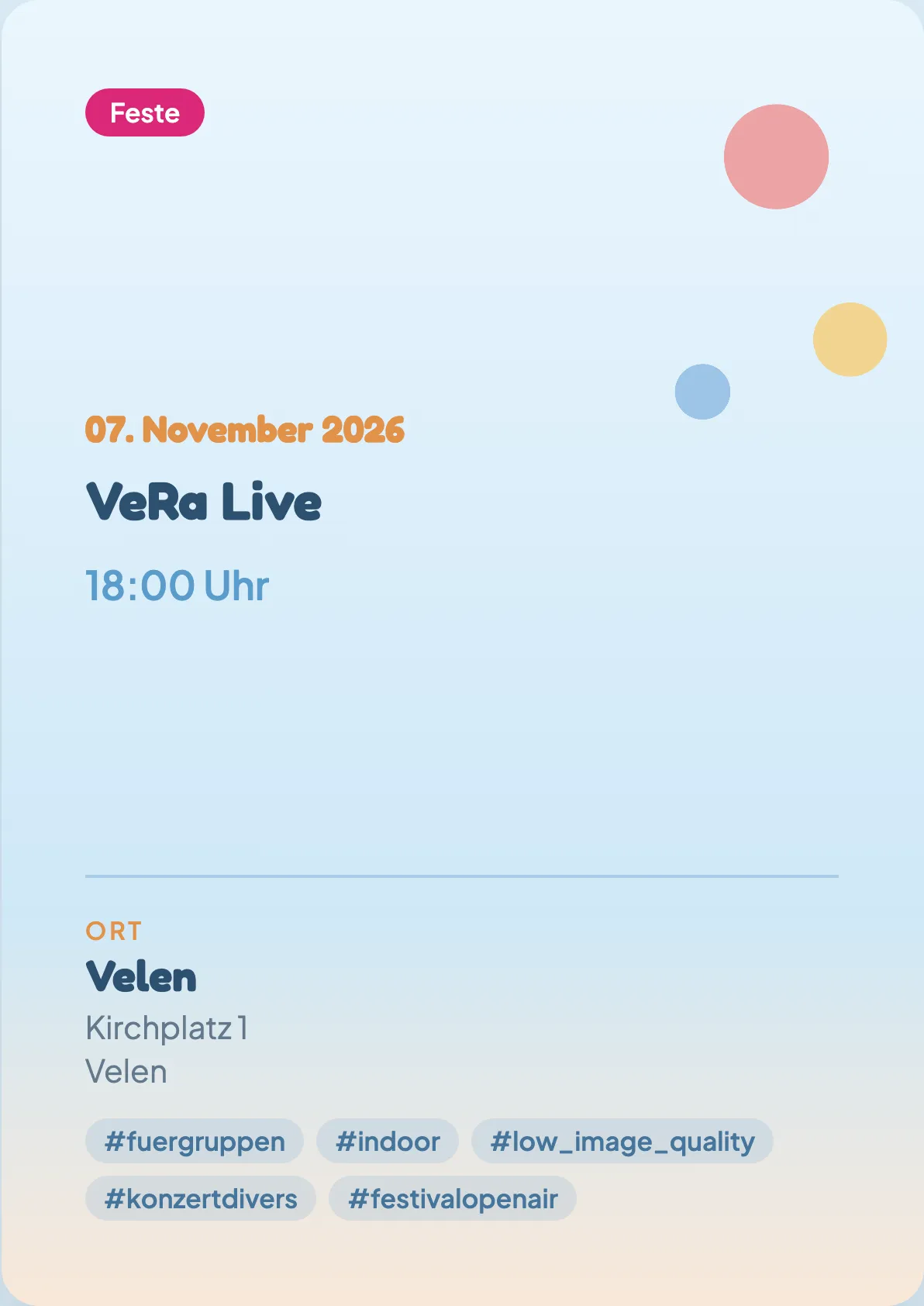 Veranstaltungsflyer