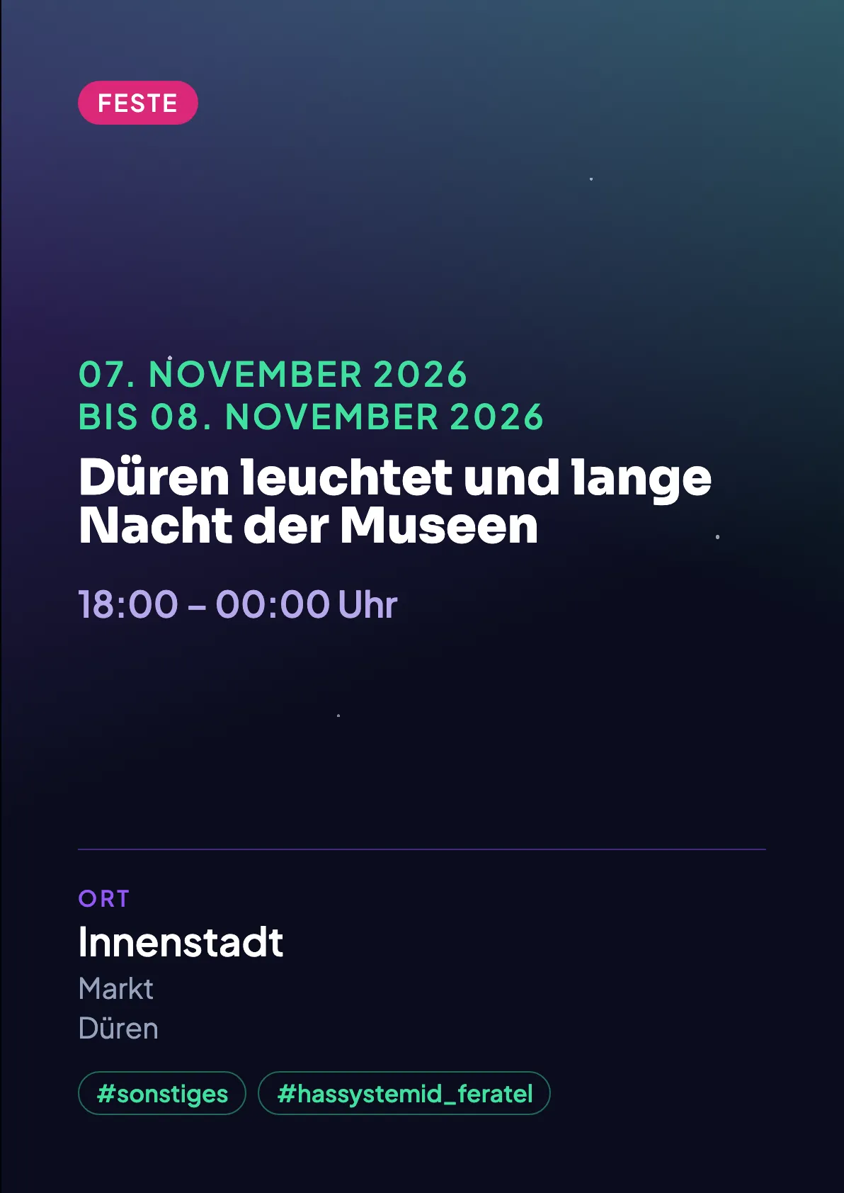 Veranstaltungsflyer