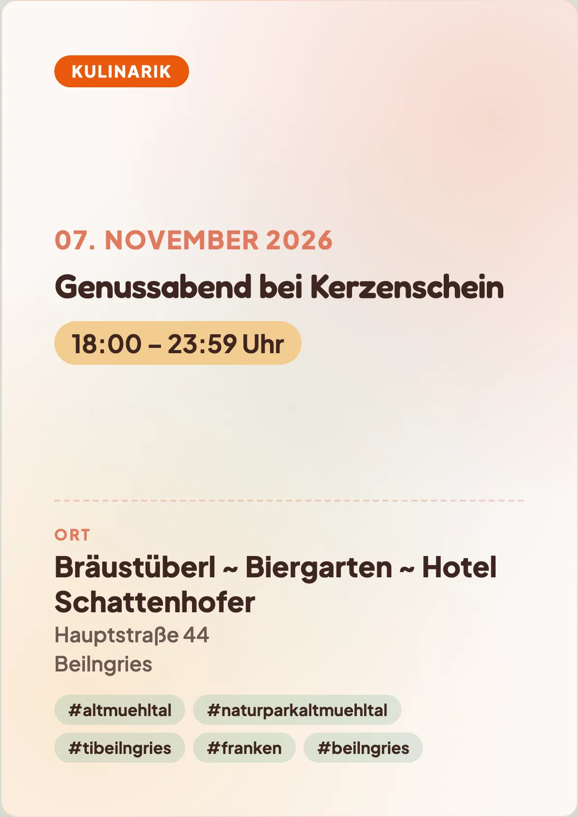 Veranstaltungsflyer