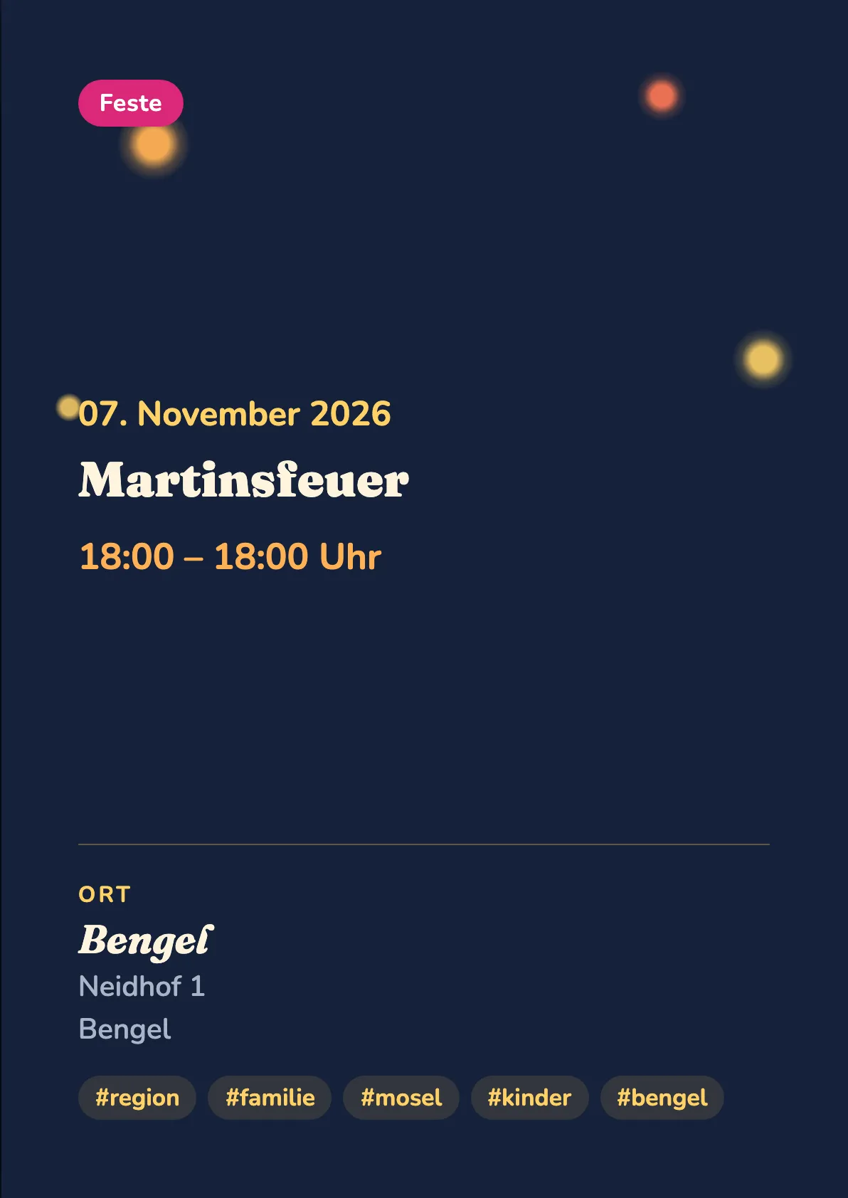 Veranstaltungsflyer