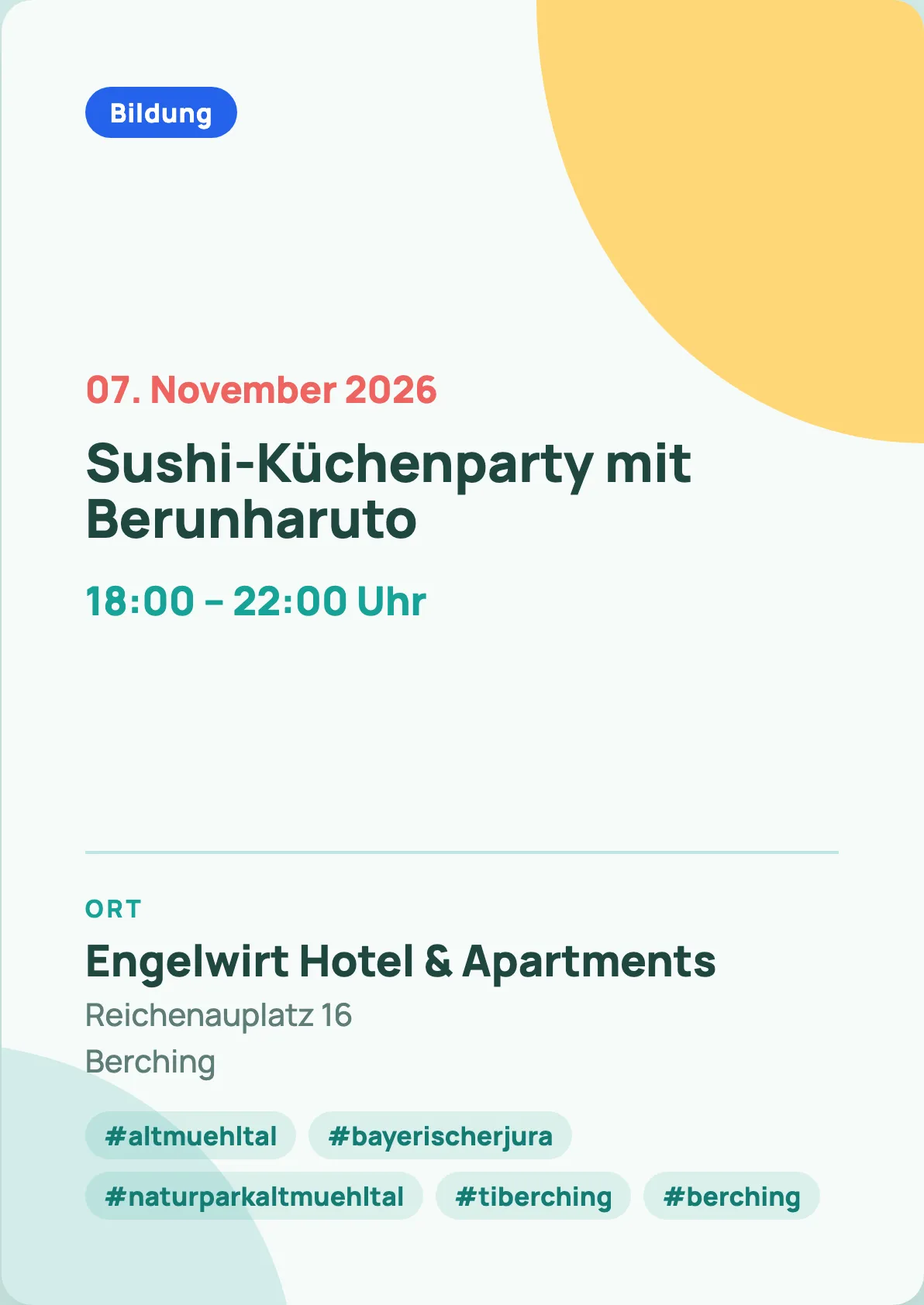 Veranstaltungsflyer