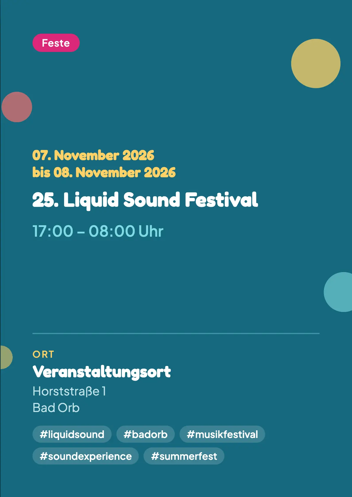 Veranstaltungsflyer