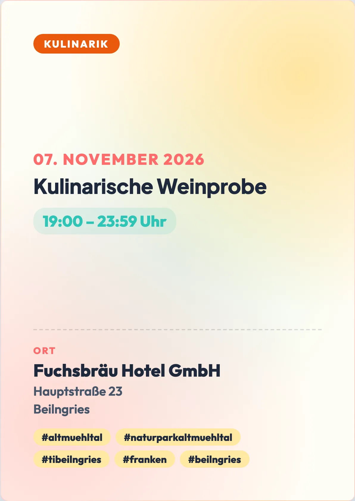 Veranstaltungsflyer