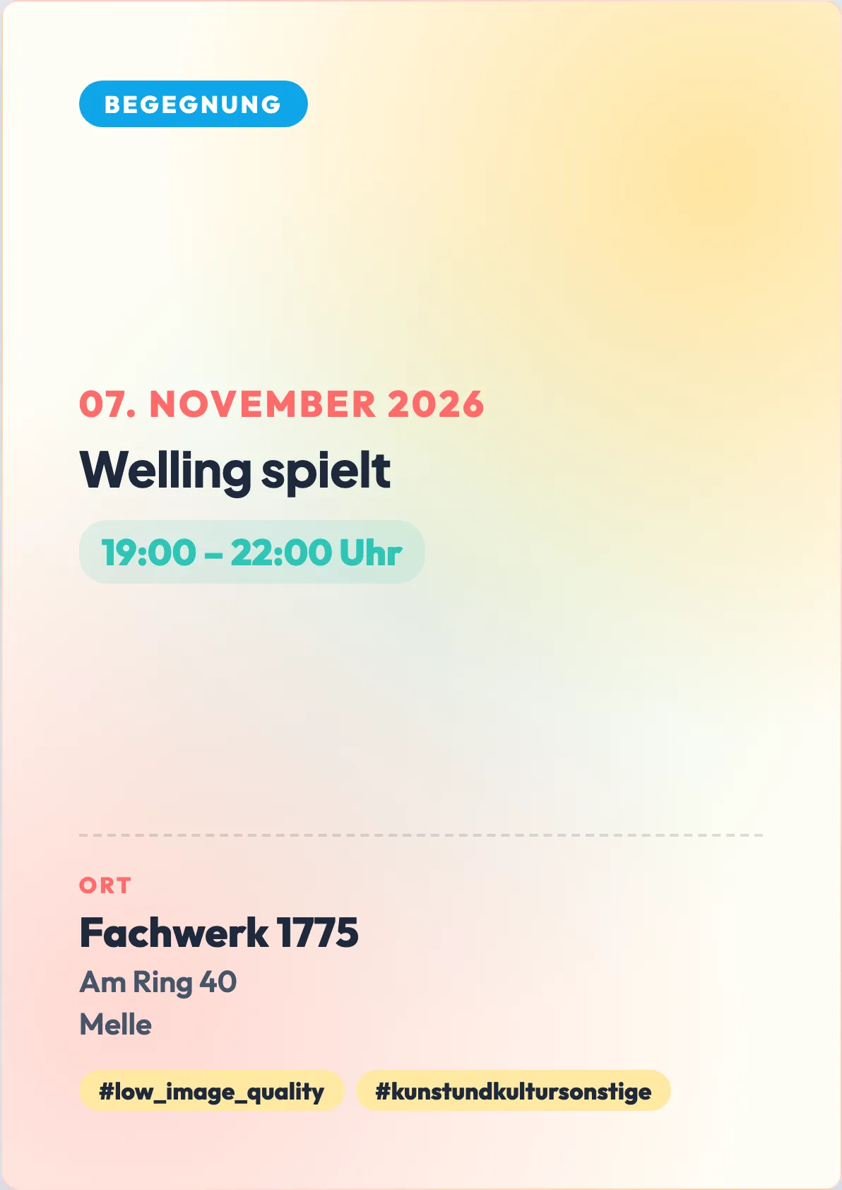 Veranstaltungsflyer