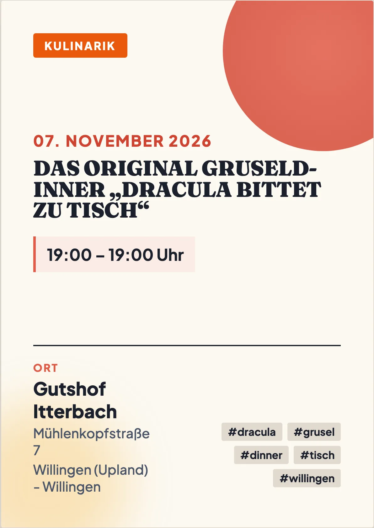Veranstaltungsflyer