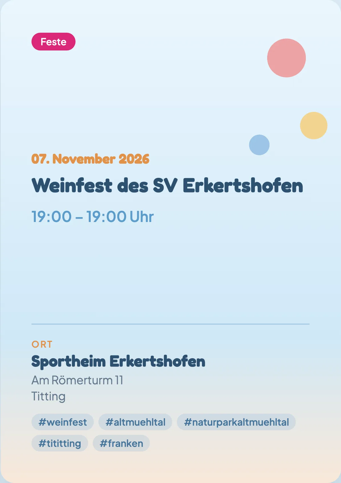 Veranstaltungsflyer