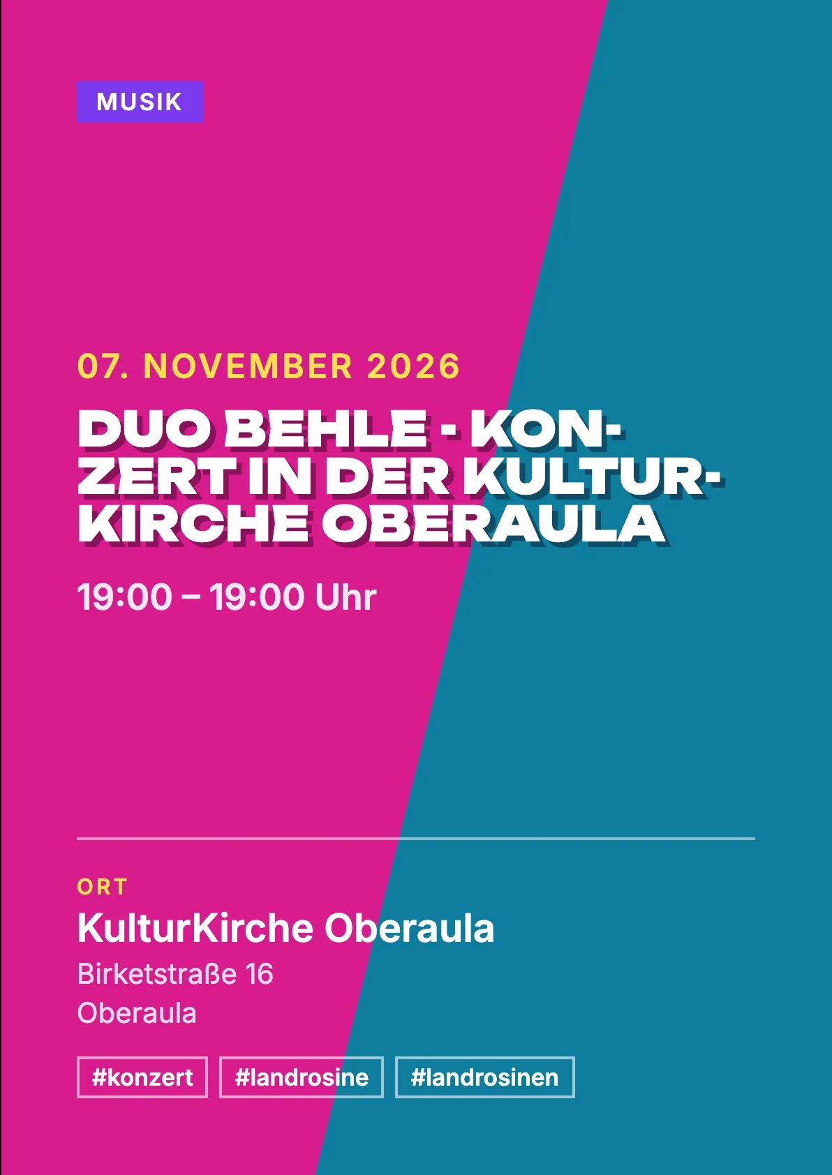 Veranstaltungsflyer
