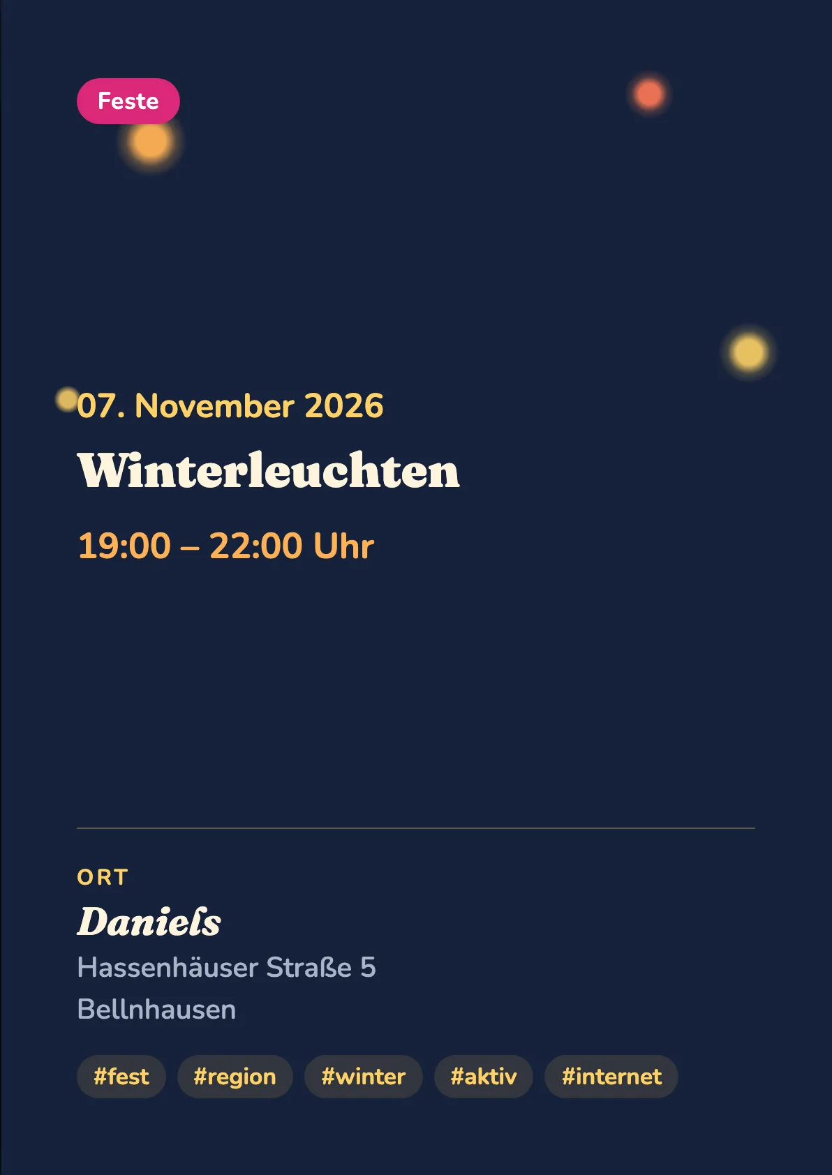 Veranstaltungsflyer