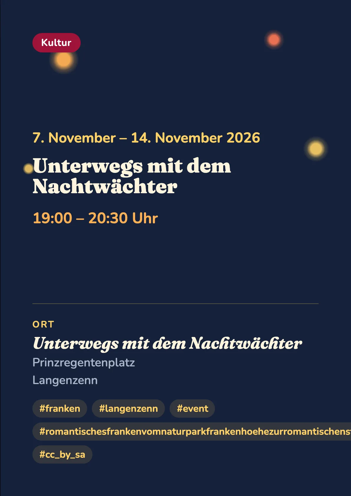 Veranstaltungsflyer