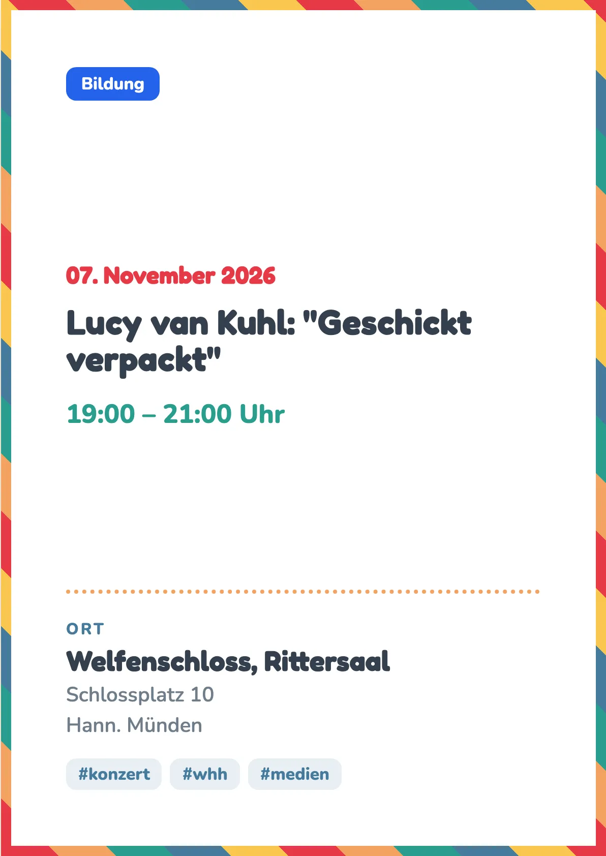 Veranstaltungsflyer