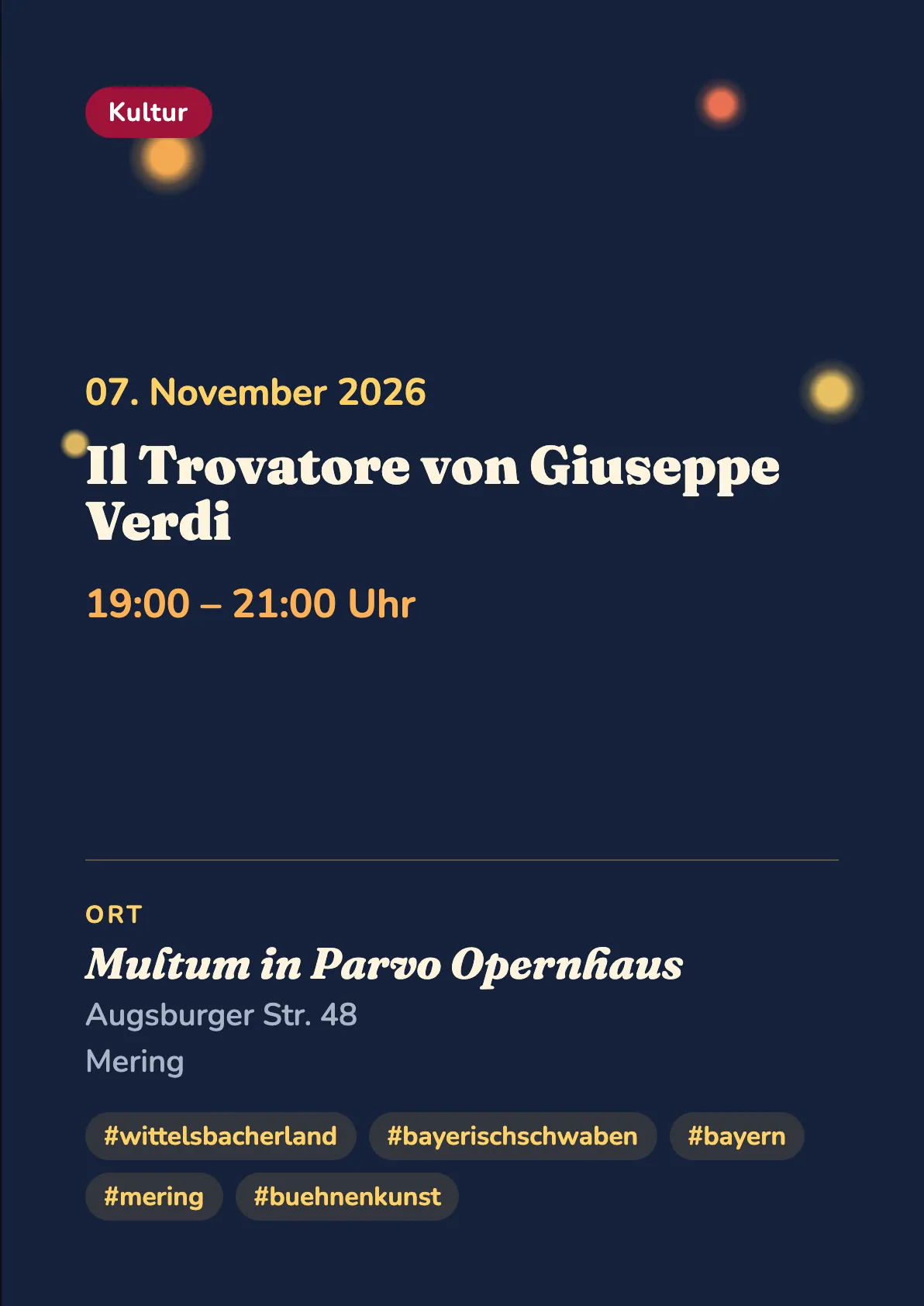 Veranstaltungsflyer