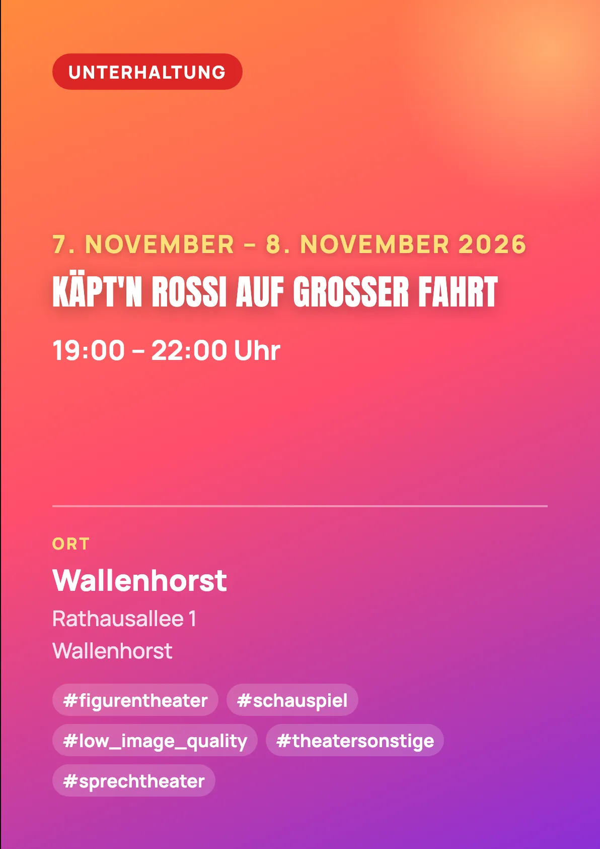 Veranstaltungsflyer