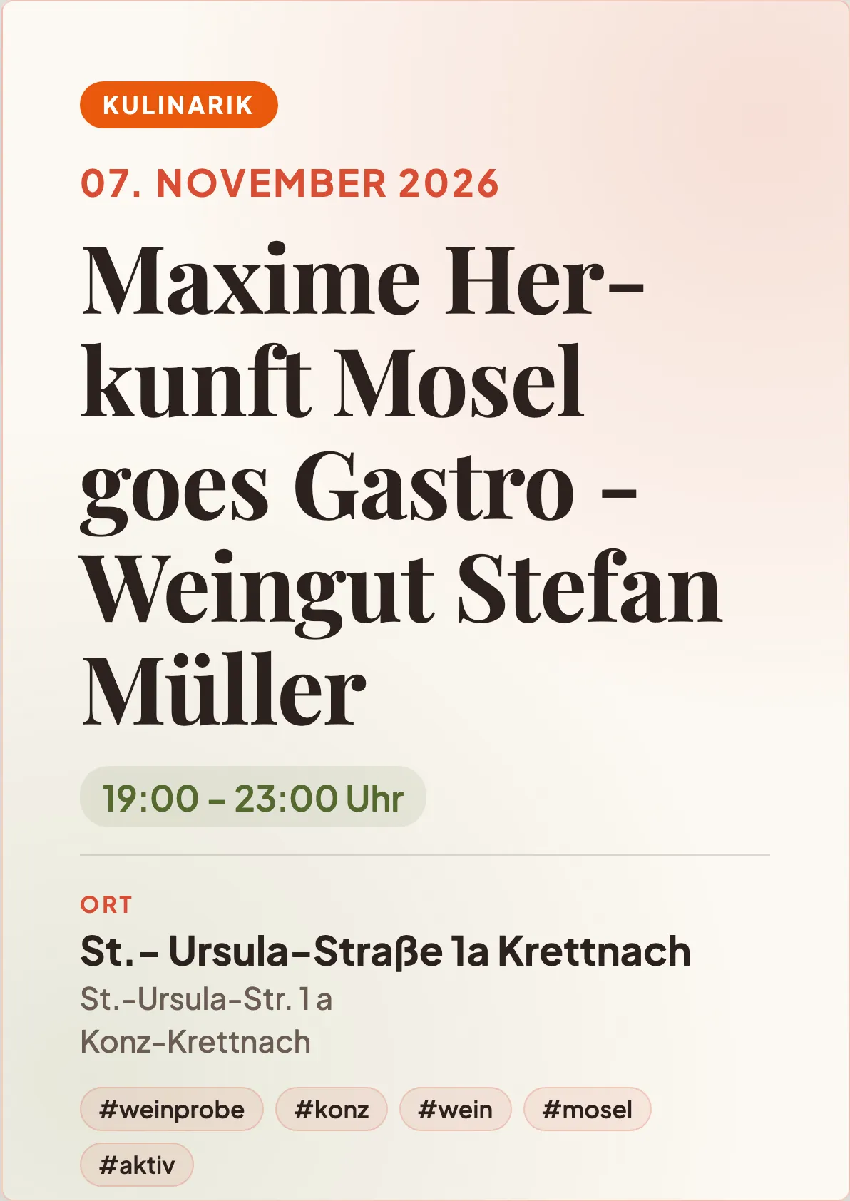 Veranstaltungsflyer