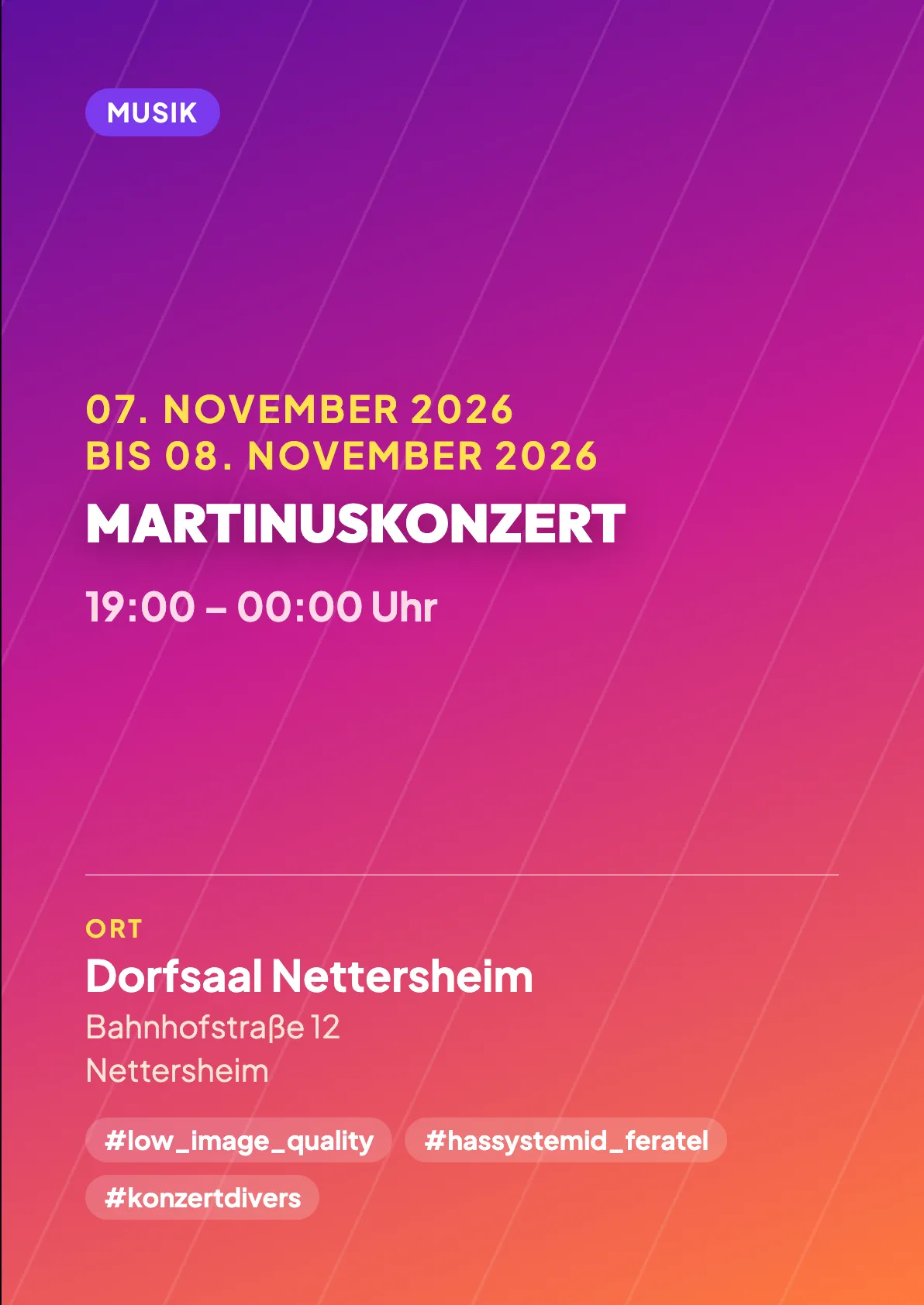 Veranstaltungsflyer
