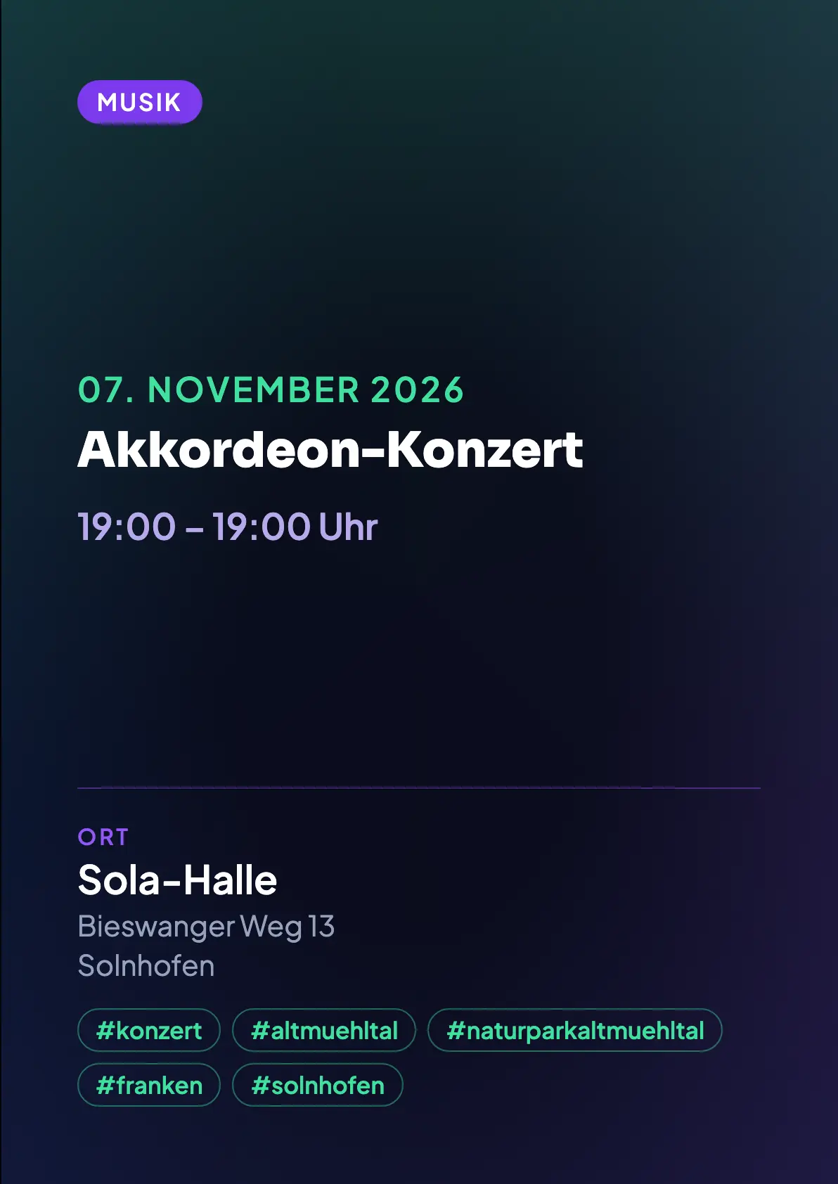 Veranstaltungsflyer