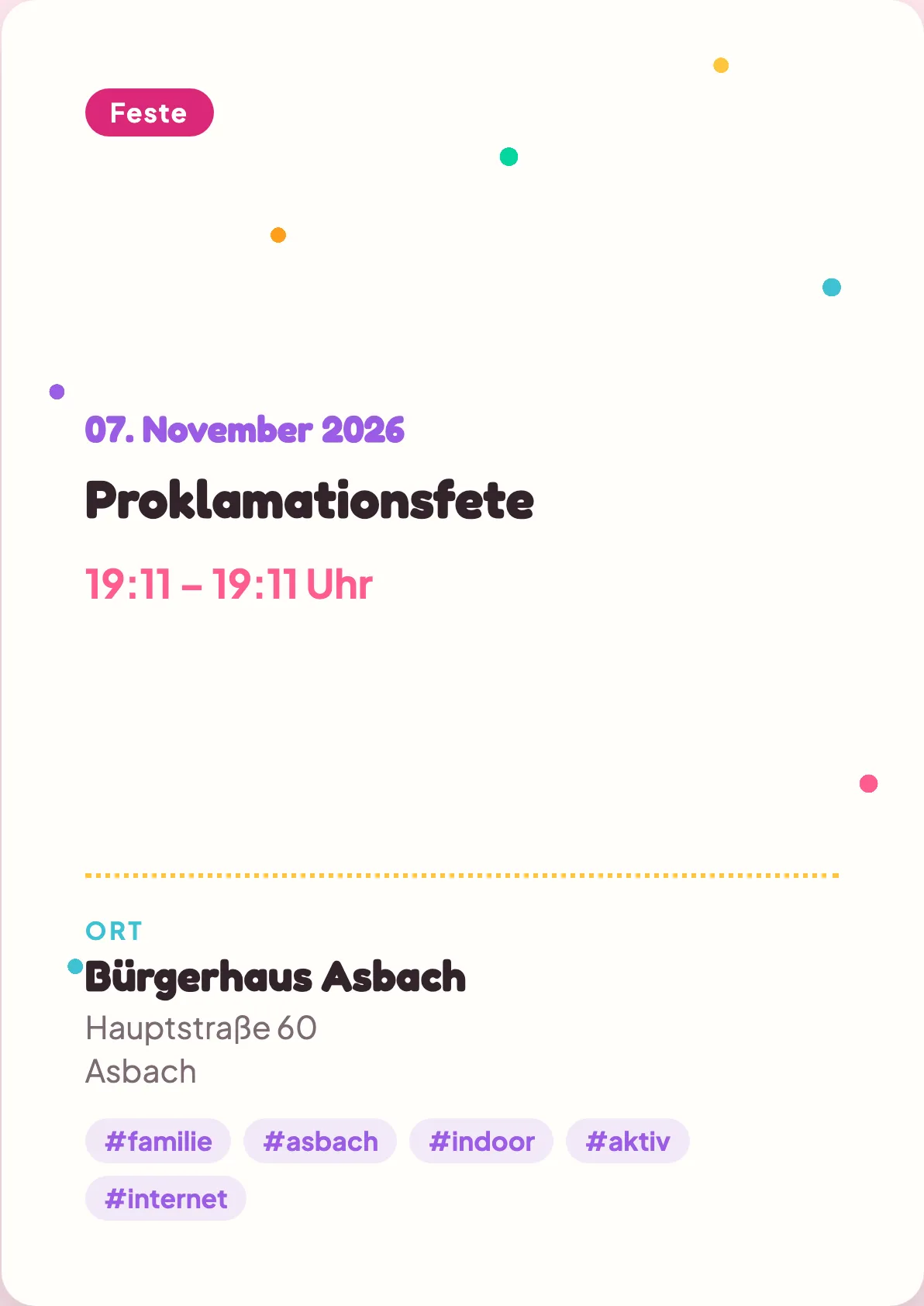 Veranstaltungsflyer