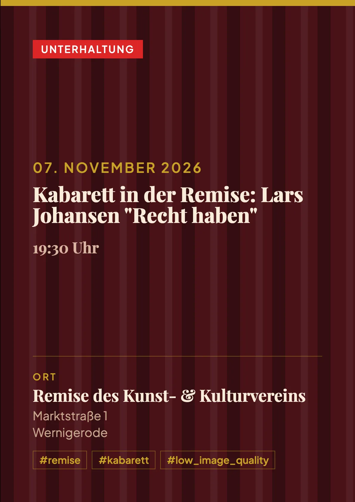 Veranstaltungsflyer