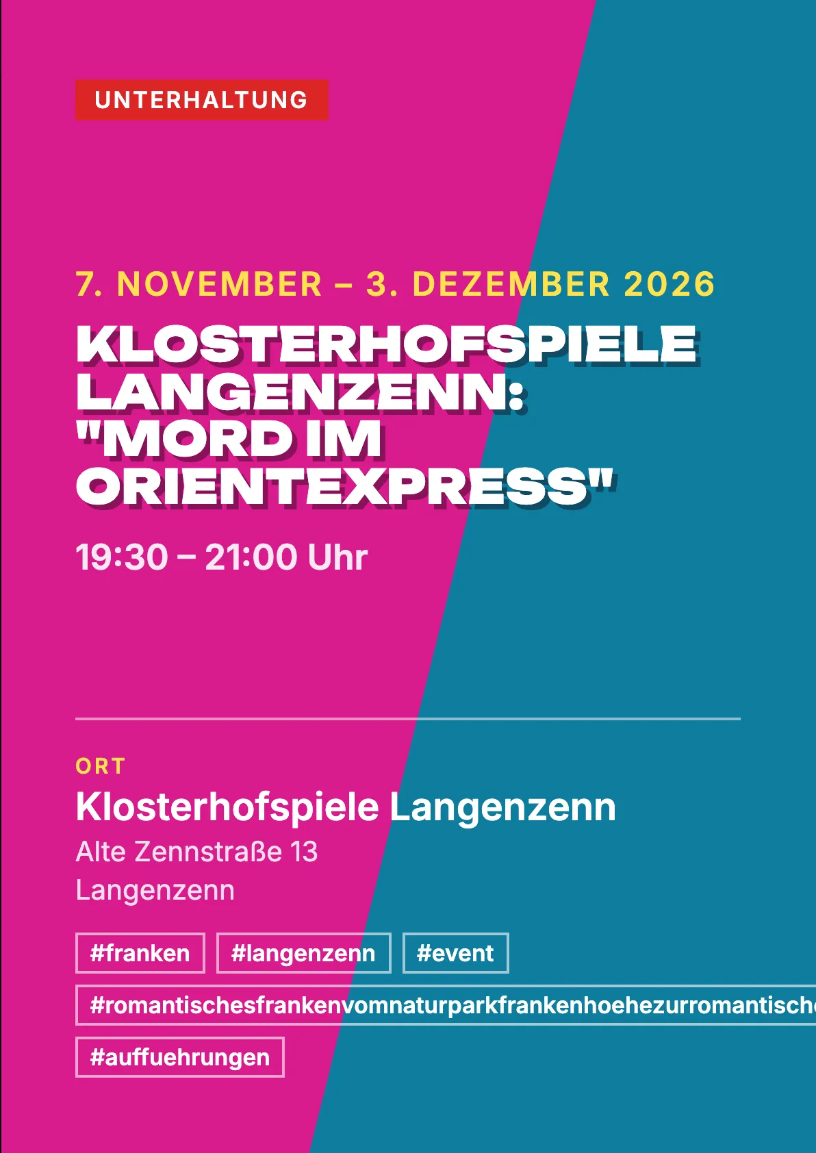 Veranstaltungsflyer