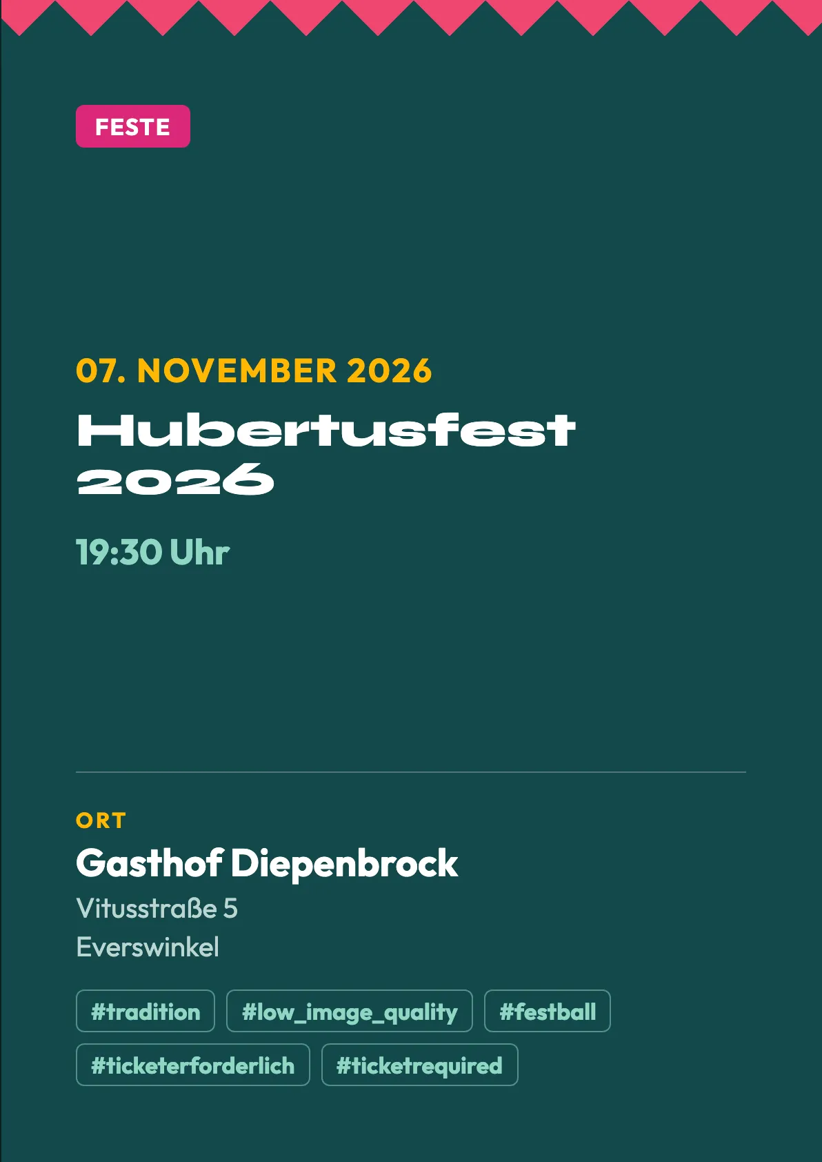 Veranstaltungsflyer