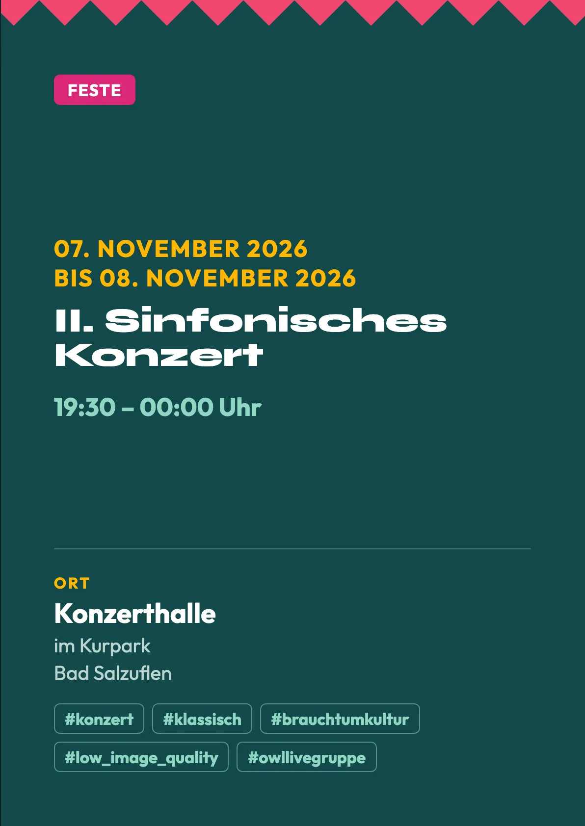 Veranstaltungsflyer