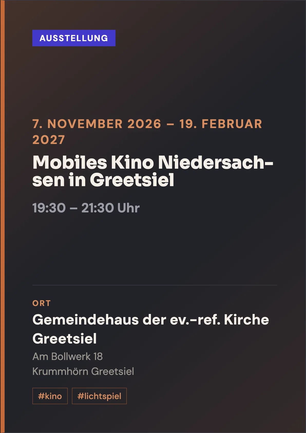 Veranstaltungsflyer