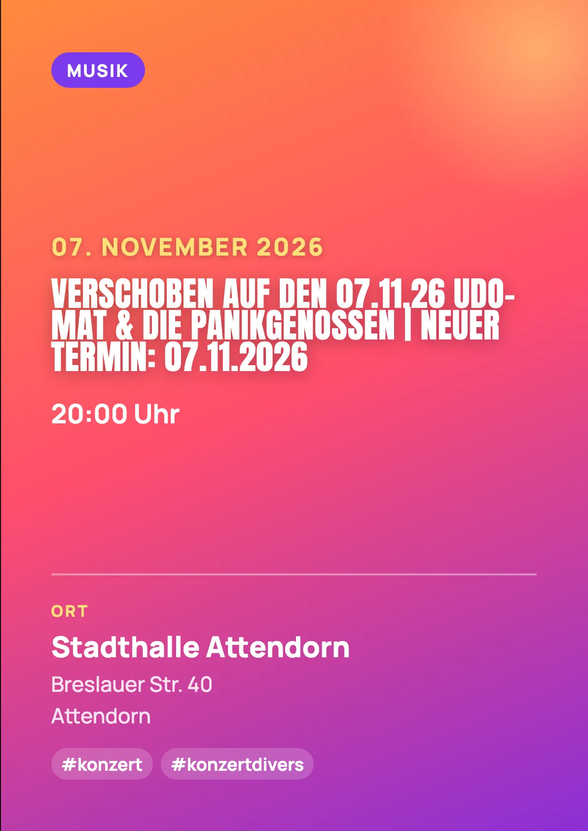 Veranstaltungsflyer