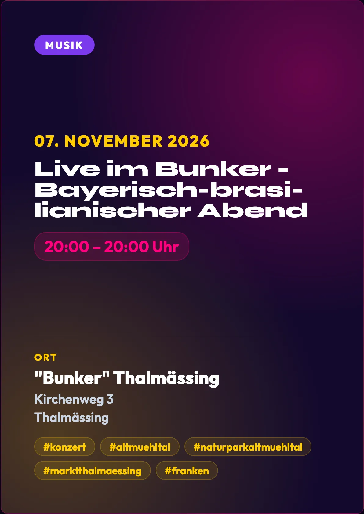 Veranstaltungsflyer
