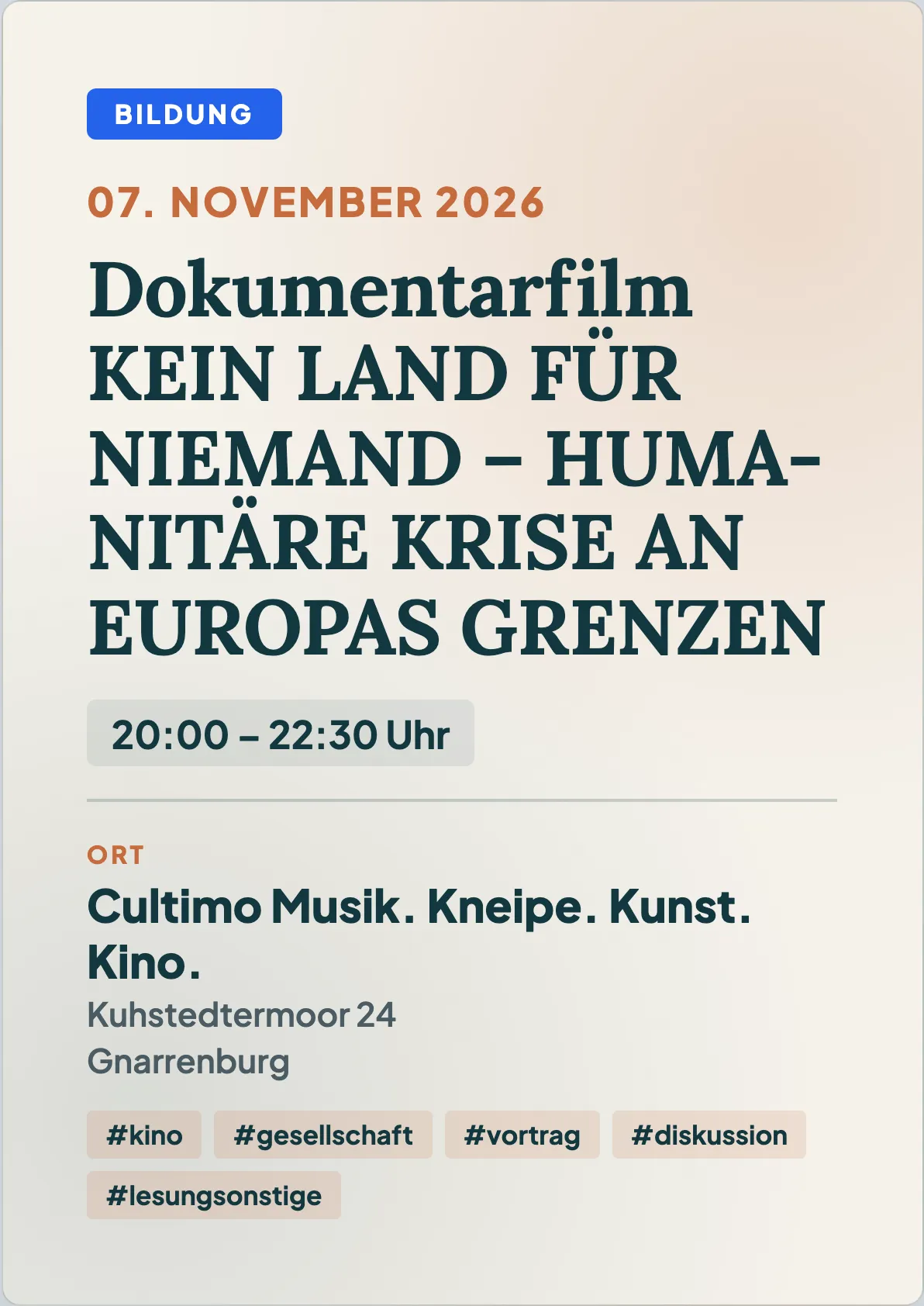 Veranstaltungsflyer