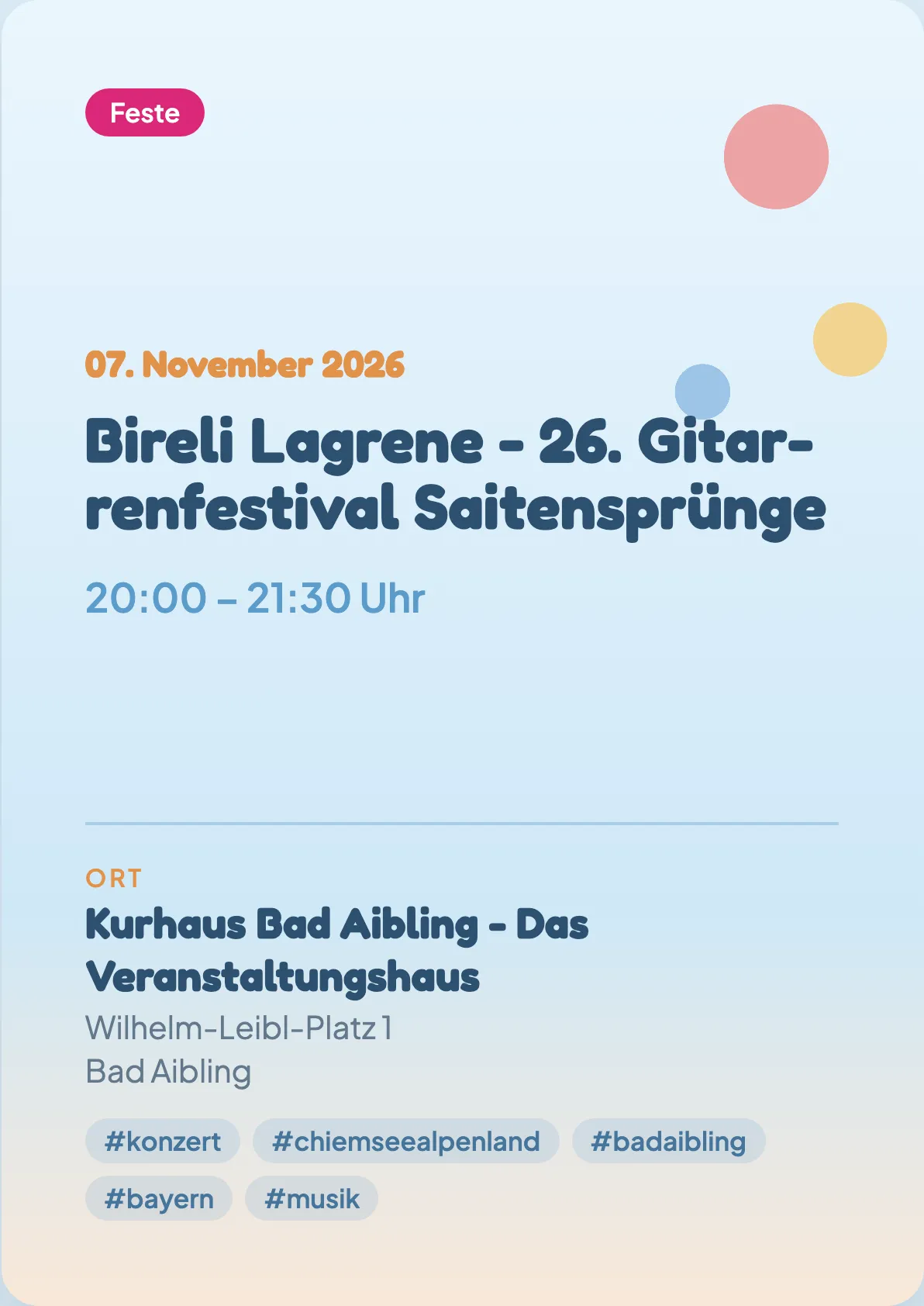 Veranstaltungsflyer