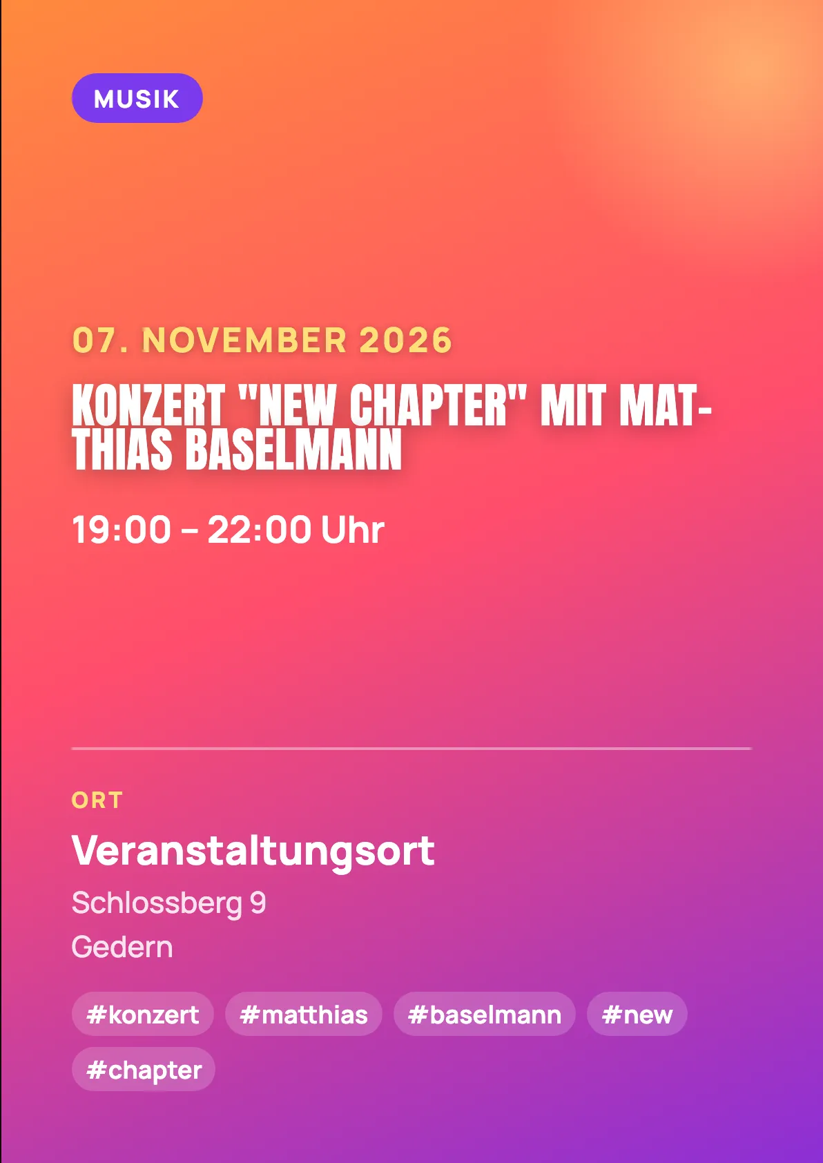 Veranstaltungsflyer