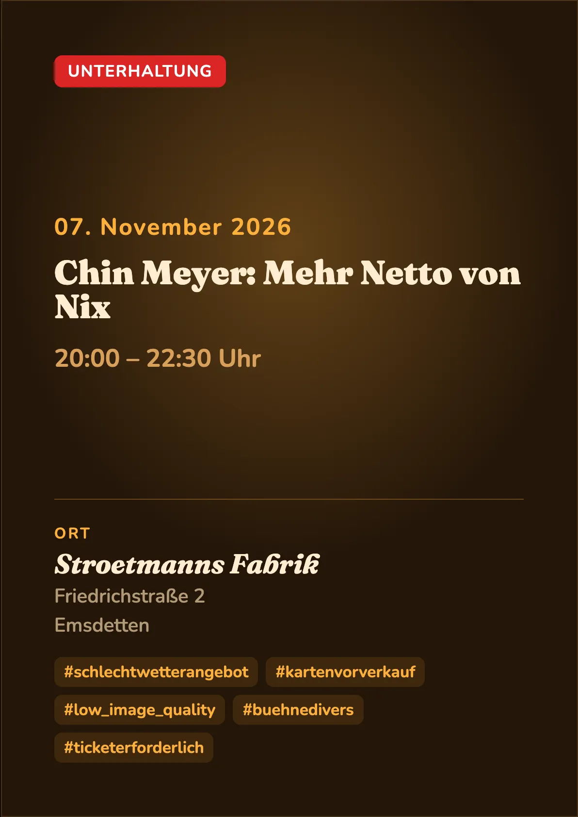 Veranstaltungsflyer