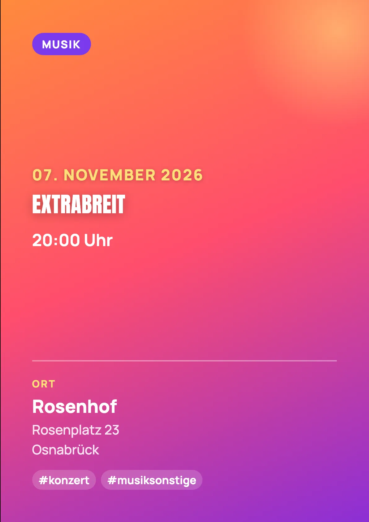 Veranstaltungsflyer