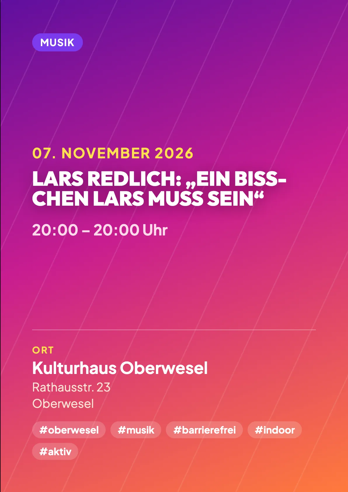 Veranstaltungsflyer