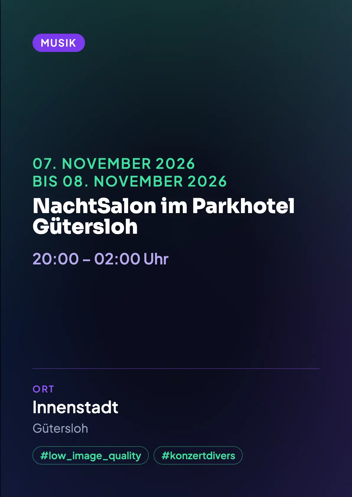 Veranstaltungsflyer