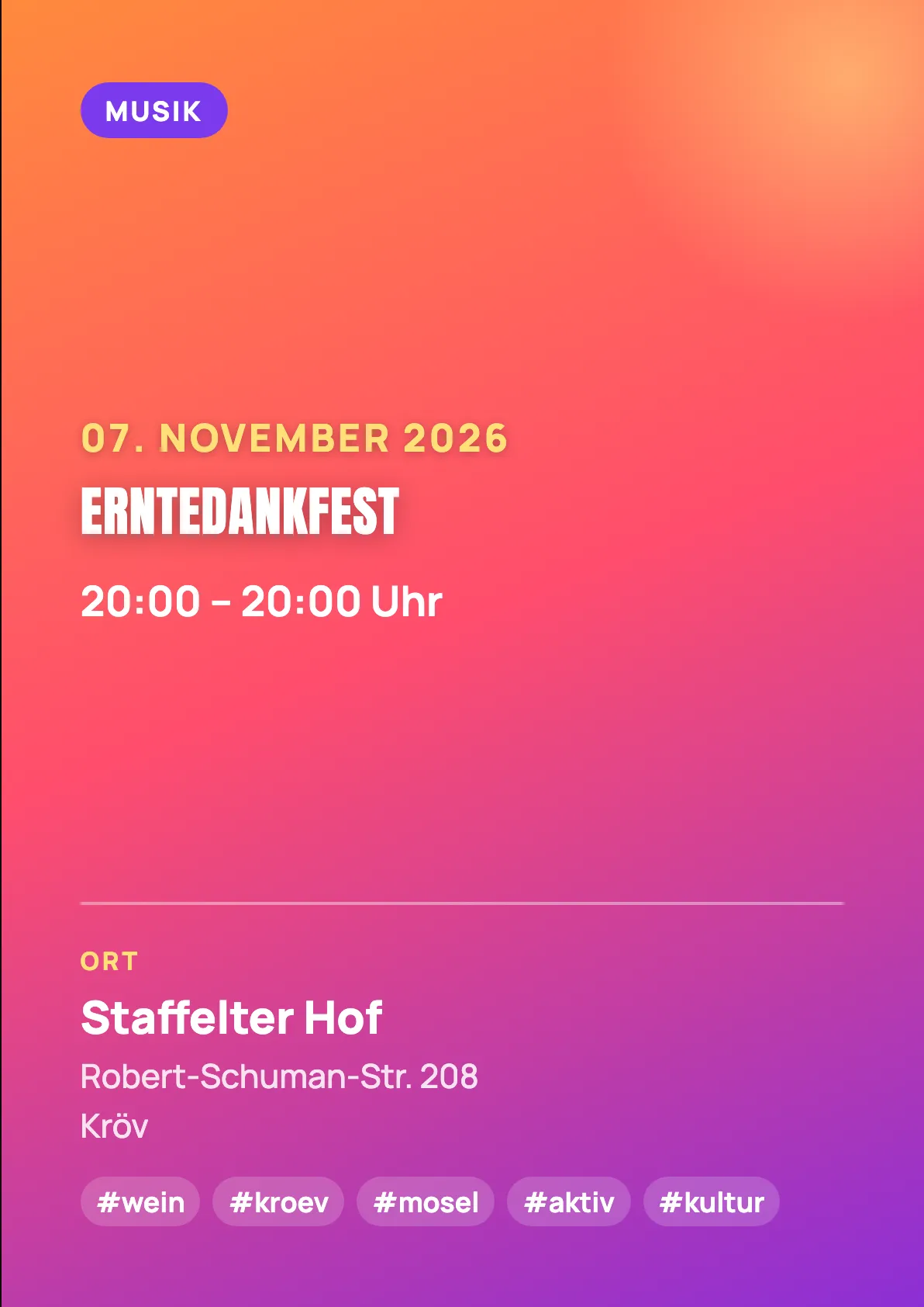 Veranstaltungsflyer