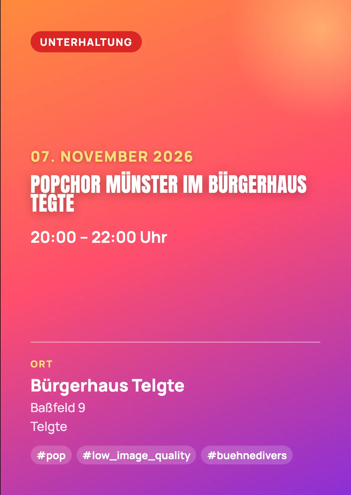 Veranstaltungsflyer