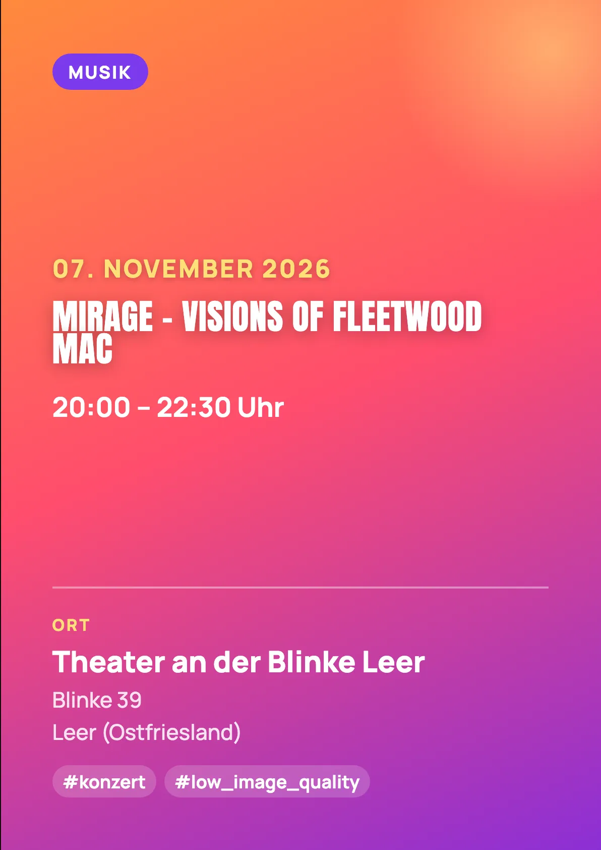 Veranstaltungsflyer