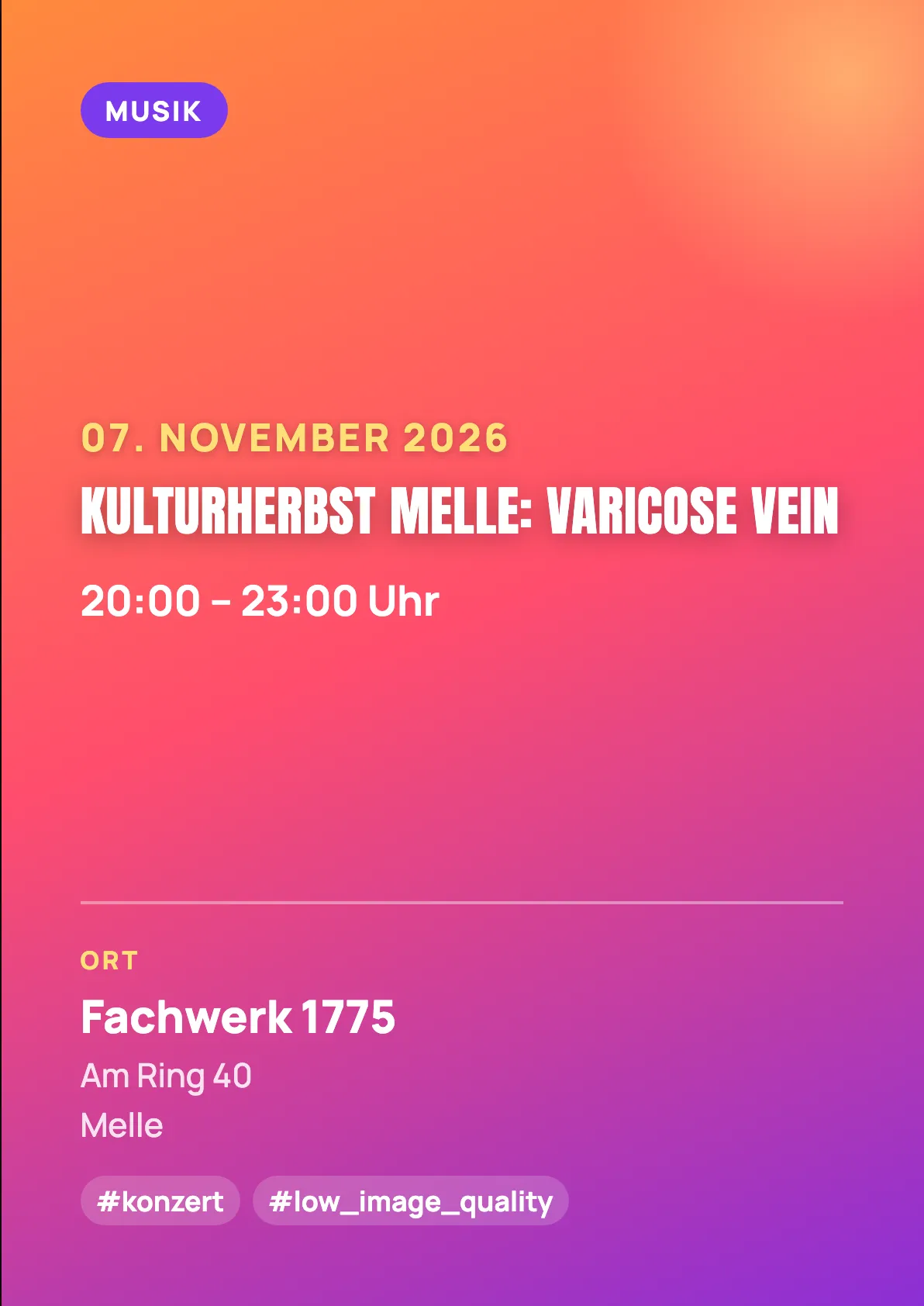 Veranstaltungsflyer