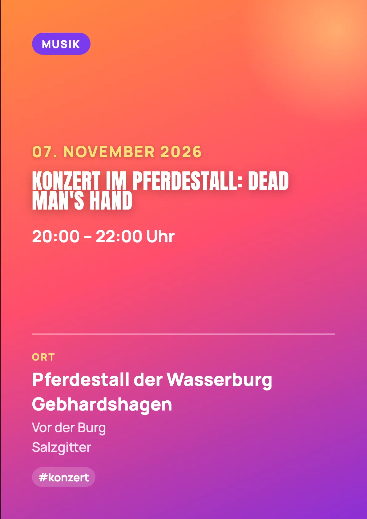 Veranstaltungsflyer
